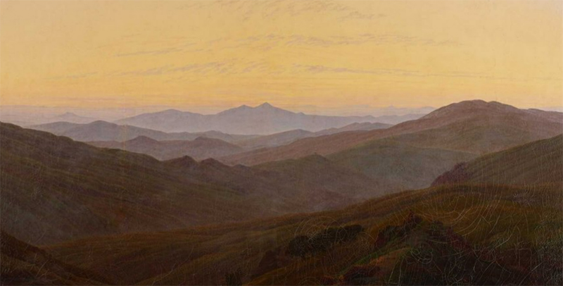 Картина Каспара Давида Фридриха "Das Riesengebirge"
