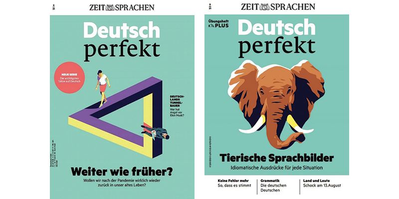 Обложка журнала "Deutsch perfekt"