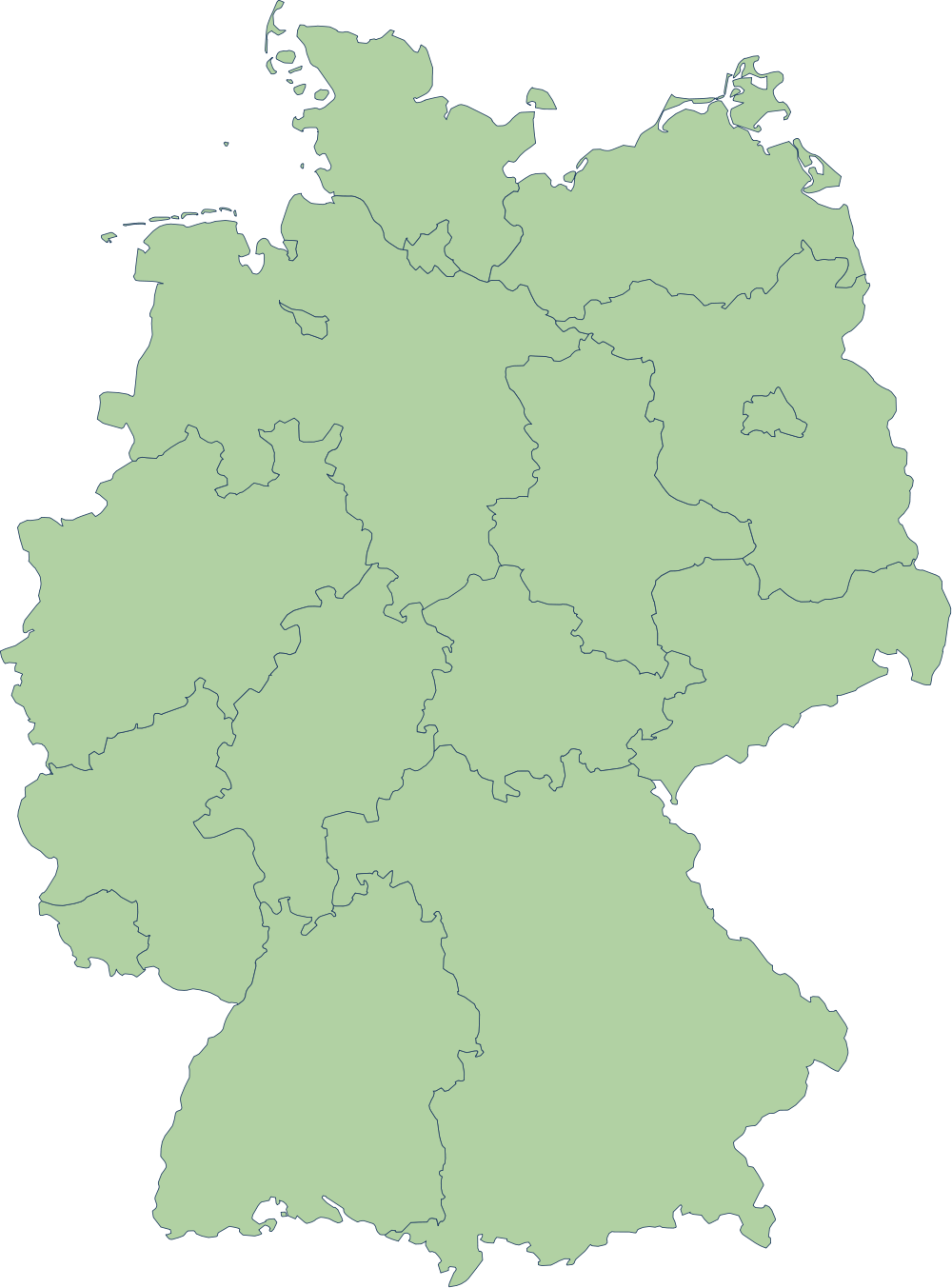 Карта немецких земель