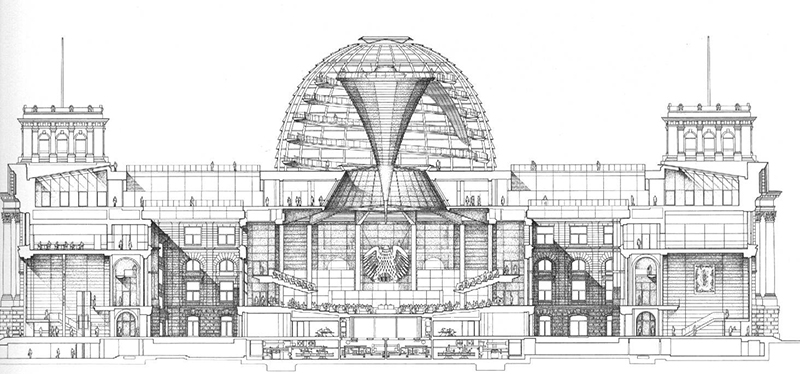 План Рейхстага, рисунок