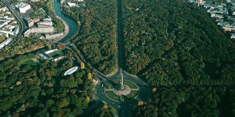 Тиргартен, вид сверху