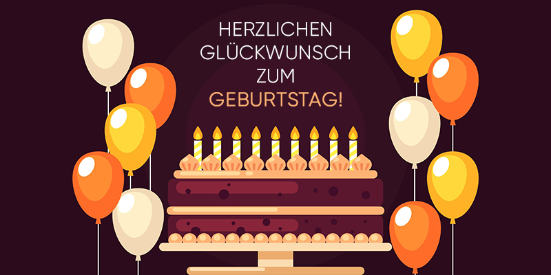 Поздравления с Днем рождения на немецком языке