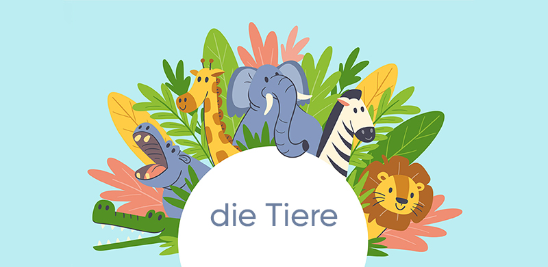 Разные животные на немецком языке