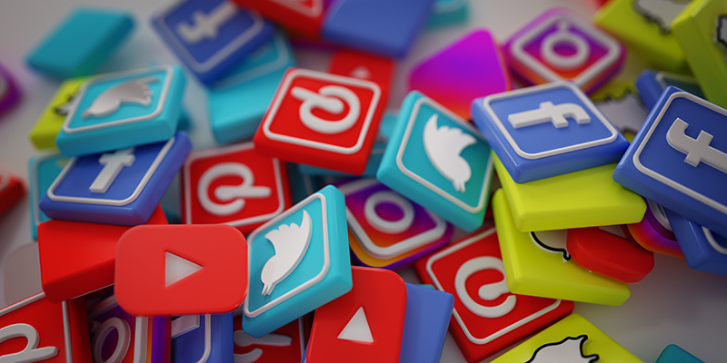 Логотипы социальных сетей, рисунок