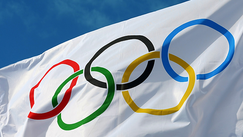 Олимпийский флаг, фото