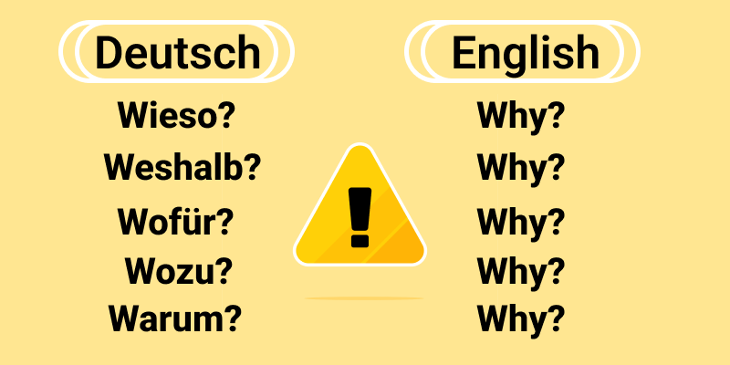 Вопросительные слова в немецком и английском