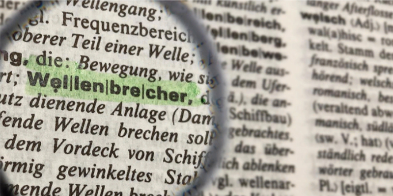 Wellenbrecher, словарная статья, словарь