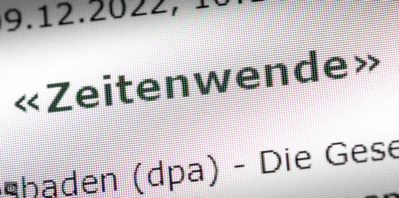 die Zeitenwende - немецкое слово года 2022